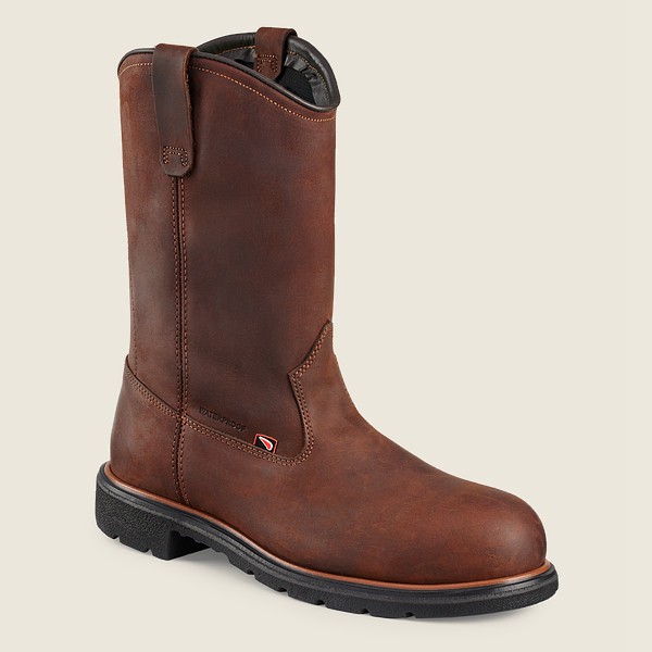 Bottes de Sécurité Red Wing - Dynaforce® - 11-Inch Waterproof Toe Pull-On - Marron Foncé - Homme 416